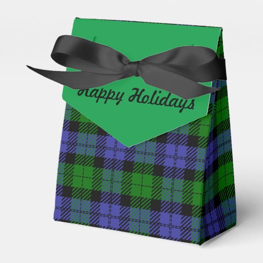 Schottischer Tartan Geschenkschachtel (Vorderseite)
