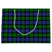 Schottischer Tartan Große Geschenktüte (Vorderseite)