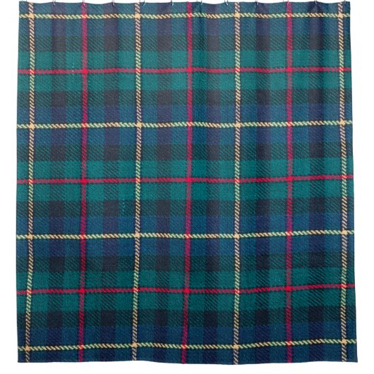 Schottischer Tartan-Hintergrund - kariertes Webdes Duschvorhang (Vorderseite)