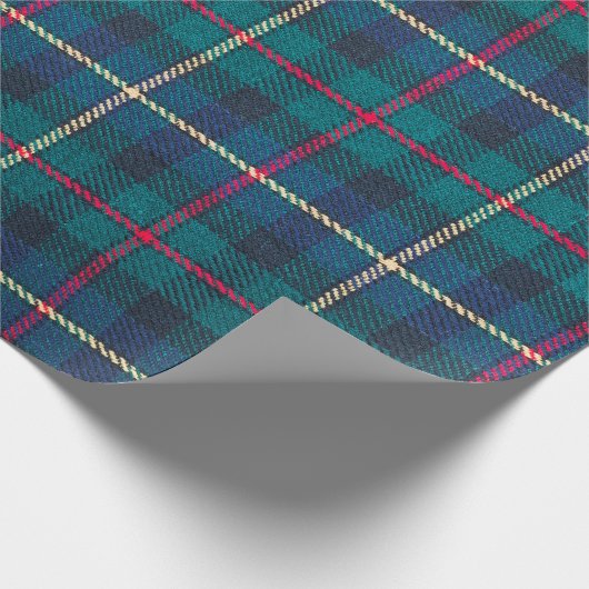 Schottischer Tartan-Hintergrund - kariertes Webdes Geschenkpapier (Ecke)