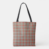 Schottischer Tartan-Hintergrund - kariertes Webdes Tasche (Rückseite)