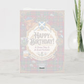 Schottischer Tartan Humor Geburtstag Karte (Rückseite)