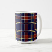 schottischer Tartan-Kaffeebecher Kaffeetasse (VorderseiteRechts)