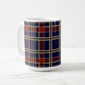 schottischer Tartan-Kaffeebecher Kaffeetasse (Vorderseite Links)
