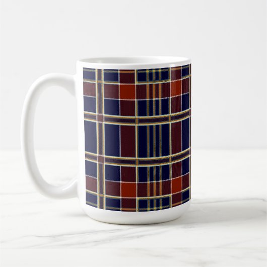 schottischer Tartan-Kaffeebecher Kaffeetasse (Links)