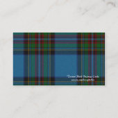 Schottischer Tartan-karierte Geschäfts-Karte Visitenkarte (Rückseite)