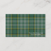 Schottischer Tartan-karierte Geschäfts-Karte Visitenkarte (Rückseite)