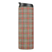 Schottischer Tartan: rot-grün-gelbes Muster. Thermosbecher (Nach rechts gedreht)