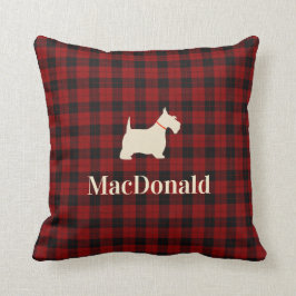 Schottischer Tartan Scotty | personalisiert Kissen