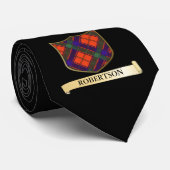 Schottischer Tartanentwurf - Robertson Krawatte (Gerollt)