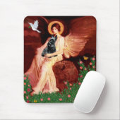 Schottischer Terrier 3 - Sitzender Engel Mousepad (Mit Mouse)