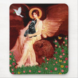 Schottischer Terrier 3 - Sitzender Engel Mousepad