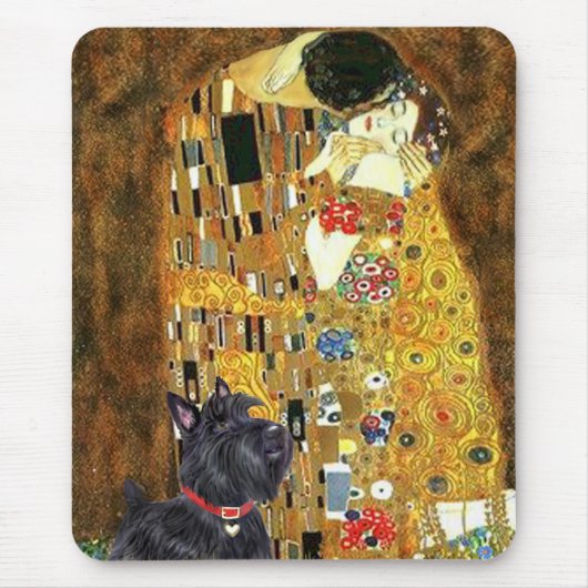 Schottischer Terrier 6 - Der Kuss Mousepad (Vorne)