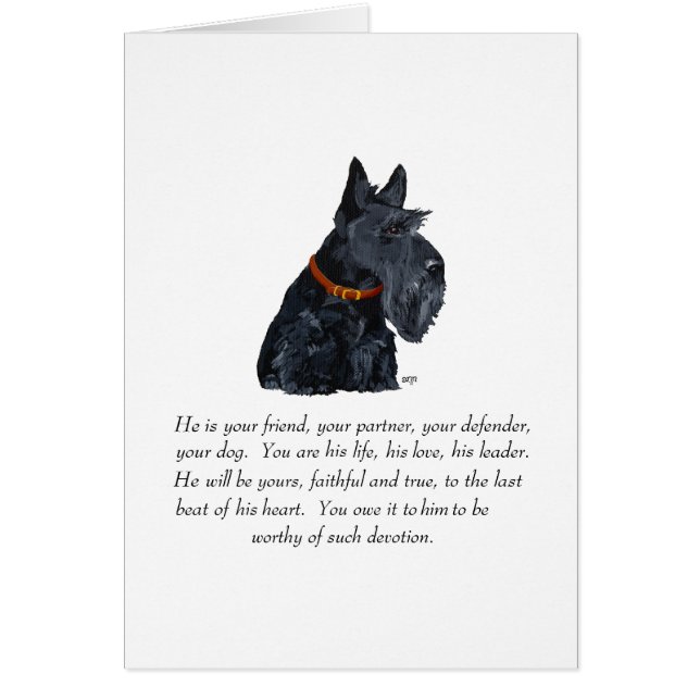 Schottischer Terrier Andenken (Vorne)
