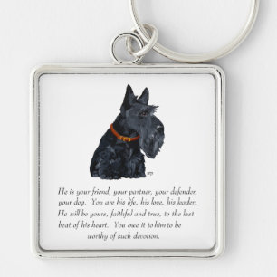 Schottischer Terrier Andenken Schlüsselanhänger