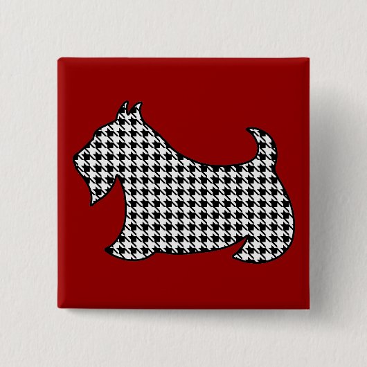 Schottischer Terrier-Anstecker Button (Vorderseite)
