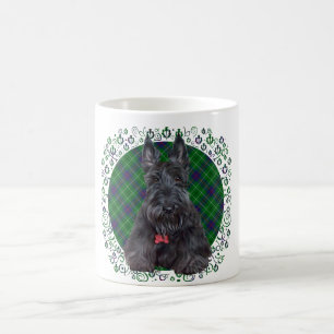 Schottischer Terrier auf Tartan Kaffeetasse