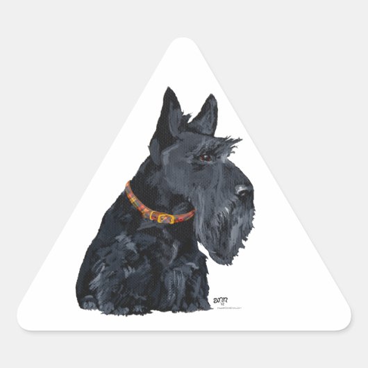 Schottischer Terrier Aufkleber (Vorderseite)