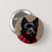 Schottischer Terrier Button (Vorne & Hinten)