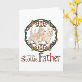 Schottischer Terrier Father's Day Karte (Gelbe Blume)
