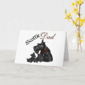 Schottischer Terrier Father's Day Karte (Gelbe Blume)