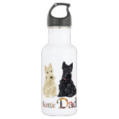 Schottischer Terrier Father's Day Trinkflasche (Vorderseite)