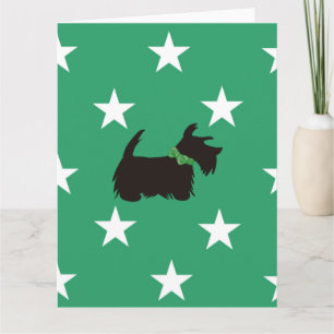 Schottischer Terrier-Feiertagskarte, Scottie-Hund Karte