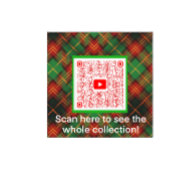 Schottischer Terrier froh Weihnachten kariert Mittlere Geschenktüte