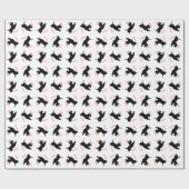 Schottischer Terrier Frohe Feiertage Geschenkpapier (Flach)