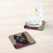 Schottischer Terrier Getränkeuntersetzer (Rechte Seite)