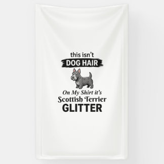 Schottischer Terrier Glitter Lustiges Hunde-Liebha Banner