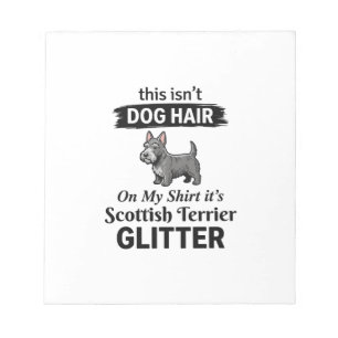 Schottischer Terrier Glitter Lustiges Hunde-Liebha Notizblock