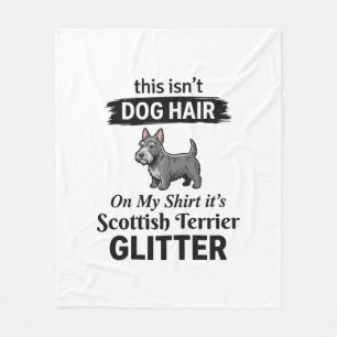 Schottischer Terrier Glitter Lustiges Hundebesitze Fleecedecke