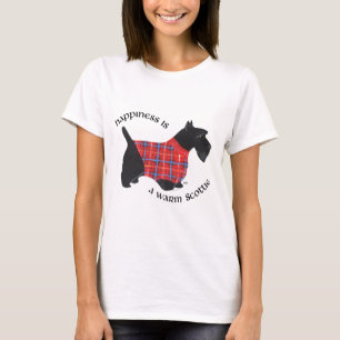 Schottischer Terrier Glück - Rot karierter Pullove T-Shirt