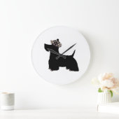 Schottischer Terrier Große Wanduhr (Zuhause)