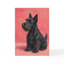 Schottischer Terrier Grußkarte