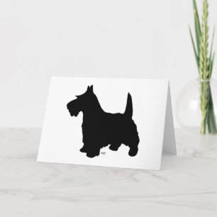 Schottischer Terrier-Grußkarte Karte