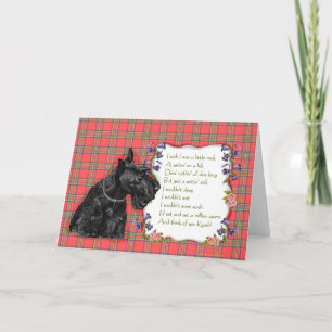 Schottischer Terrier-Grußkarte Karte