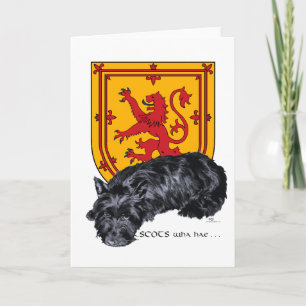 Schottischer Terrier-Grußkarte Karte