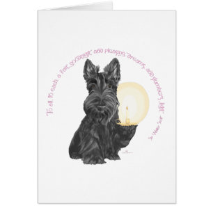 Schottischer Terrier Gute Nacht PINK