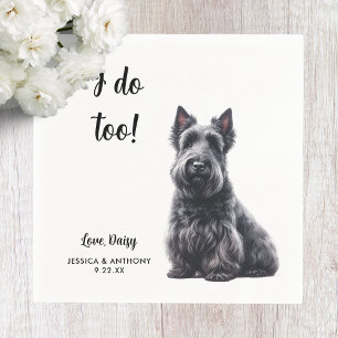Schottischer Terrier-Hochzeit Serviette