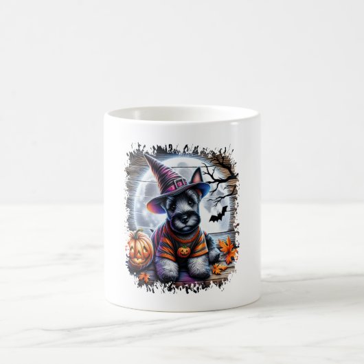 Schottischer Terrier Hund Halloween Kaffeetasse (Mittel)