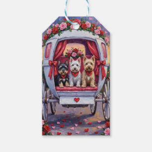 Schottischer Terrier Hund Valentinstag  Geschenkanhänger