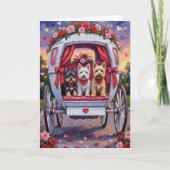 Schottischer Terrier Hund Valentinstag  Karte (Vorderseite)