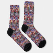 Schottischer Terrier Hund Valentinstag  Socken (Rechts)