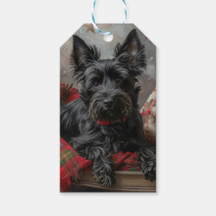 Schottischer Terrier Hund Weihnachtsfestlich Geschenkanhänger