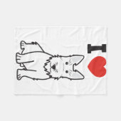 Schottischer Terrier-HundeCartoon Fleecedecke (Vorderseite (Horizontal))