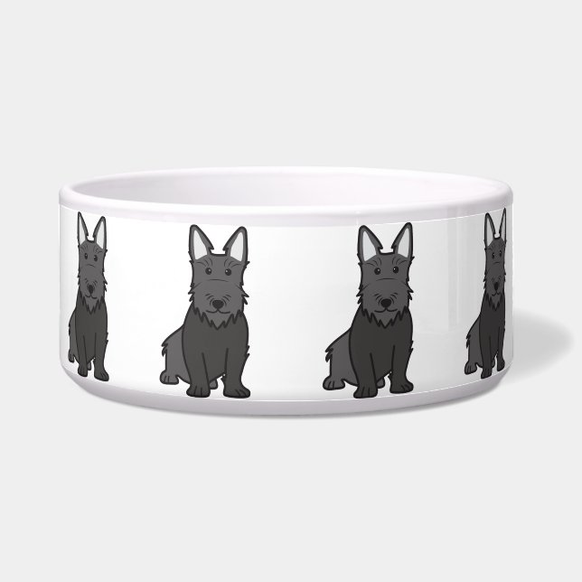 Schottischer Terrier-HundeCartoon Napf (Vorderseite)