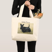 "Schottischer Terrier-" Hundekunst-Taschen-Tasche Jumbo Stoffbeutel (Vorderseite (Produkt))