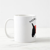 Schottischer Terrier in rotem Karo-Pullover Kaffeetasse (Links)